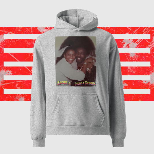 Black Ronnie X Shortie Unisex oversized hoodie