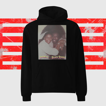 Black Ronnie X Shortie Unisex oversized hoodie